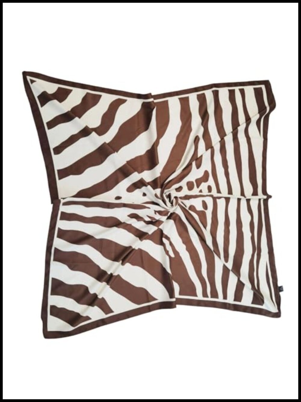 Women's 100% Polyester Satin Square Scarf Large Hair Wrap Headscarf 35x35